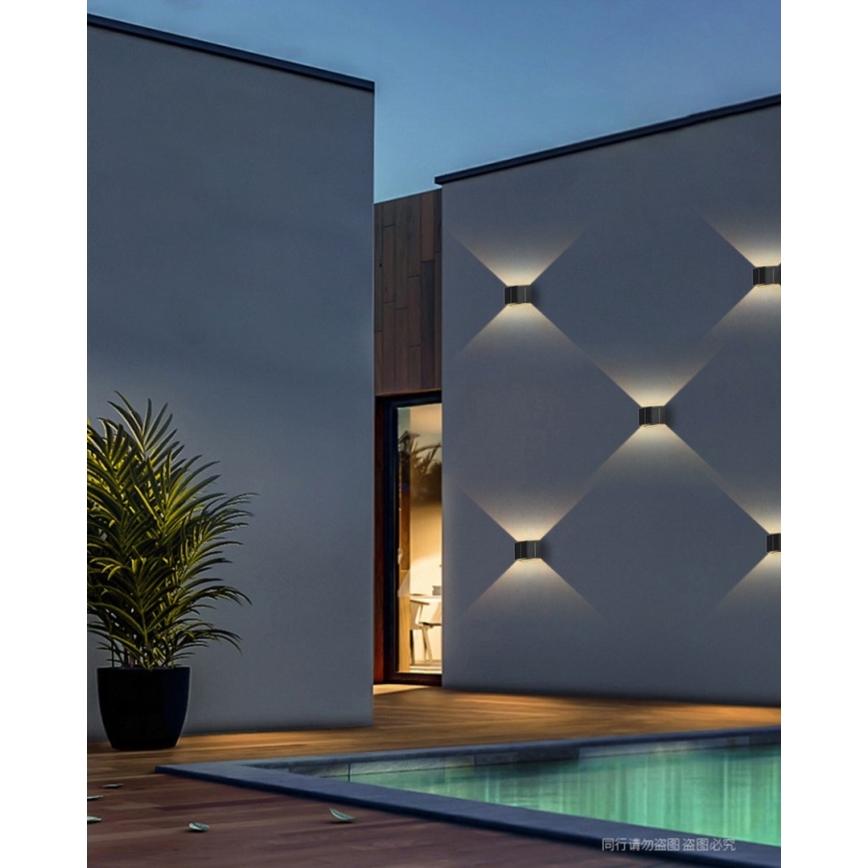 Brilagi - LED Solar wandlamp SOLAR CUBE LED/2W/3,2V 1300 mAh IP54