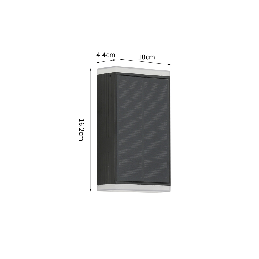 Brilagi - LED Solar wandlamp ZON GUARD LED/2W/3,7V 2000 mAh IP45