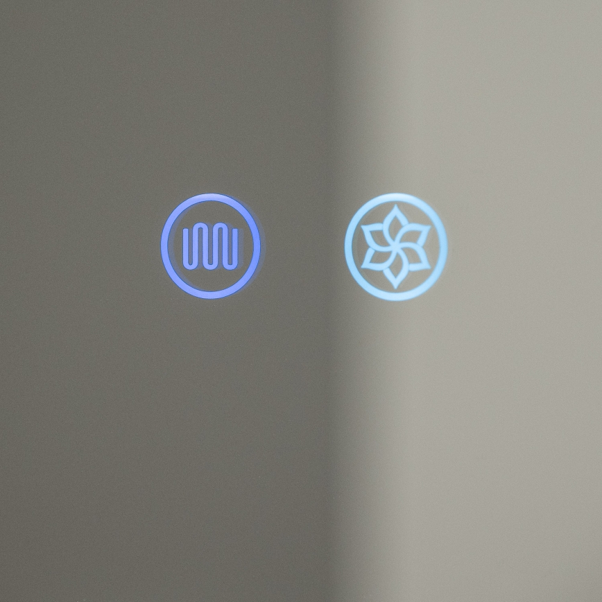 BRILAGI - LED-spiegelkast voor de badkamer met verlichting NOTO DOUBLE 60x65 cm
