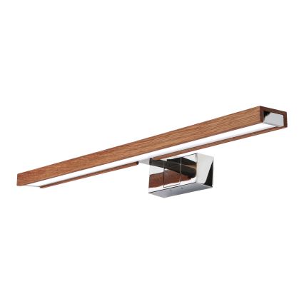 Brilagi - LED-badkamerverlichting voor spiegel 3-in-1 WOODY MIRROR LED/12W/230V 60 cm IP44 glanzend chroom/eik kers