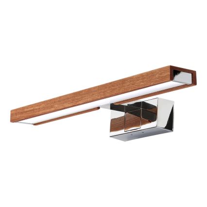 Brilagi - LED badkamerspiegelverlichting 3-in-1 WOODY MIRROR LED/8W/230V 40 cm IP44 glanzend chroom/eik-kers