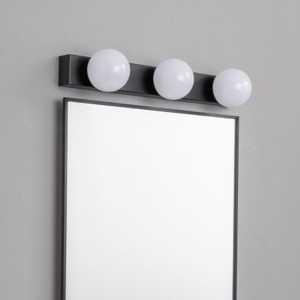 Brilagi - LED-spiegelverlichting HOLLYWOOD 3xLED/3W/230V 39 cm IP44 zwart