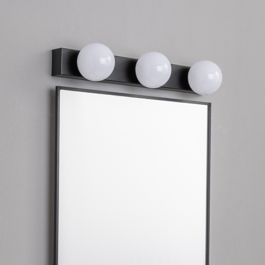 Brilagi - LED-spiegelverlichting HOLLYWOOD 3xLED/3W/230V 39 cm IP44 zwart