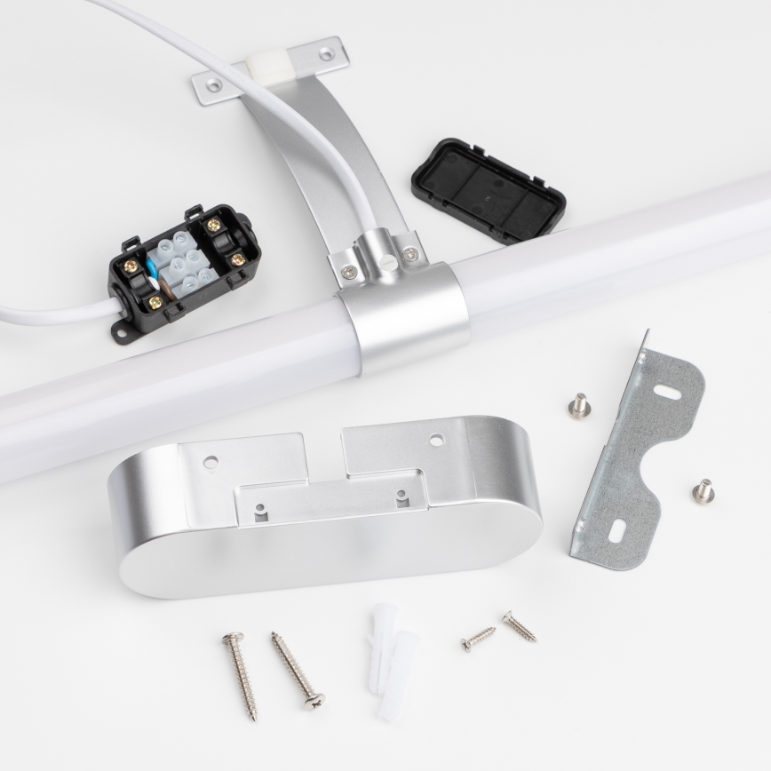 Brilagi - LED-badkamerspiegelverlichting 2-in-1 TUBEO LED/8W/230V 60 cm IP44 zilver