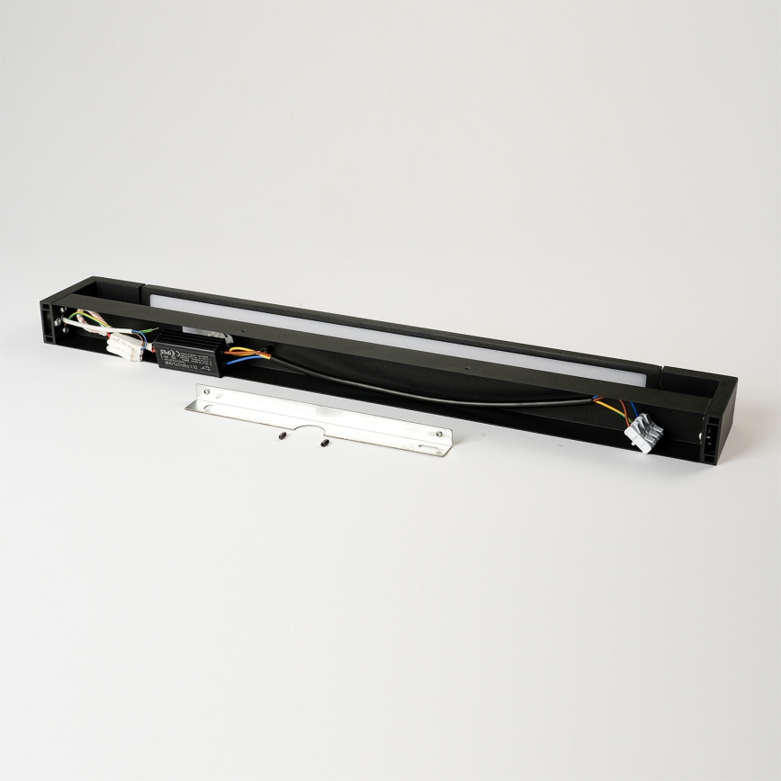 Brilagi - LED-spiegelverlichting voor de badkamer AQUA LINE LED/18W/230V 60 cm IP44 zwart CRI 90