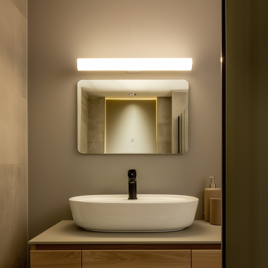 Brilagi - TUBE LED-spiegelverlichting voor de badkamer, 15W, 230V, 3000/4000/6500K, IP44, glanzend chroom