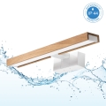 Brilagi - LED-spiegelverlichting voor de badkamer 3-in-1 WOODY MIRROR LED/8W/230V 40 cm IP44 wit/eiken