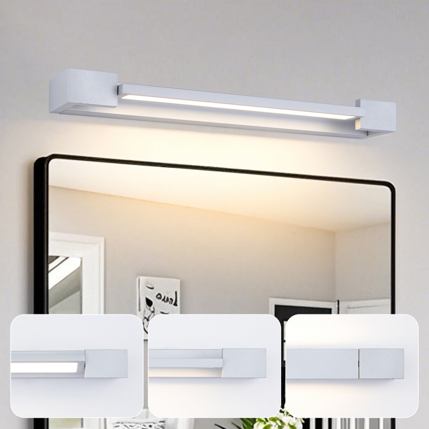 Brilagi - LED-spiegelverlichting voor de badkamer AQUA LINE LED/12W/230V 45 cm IP44 mat chroom CRI 90