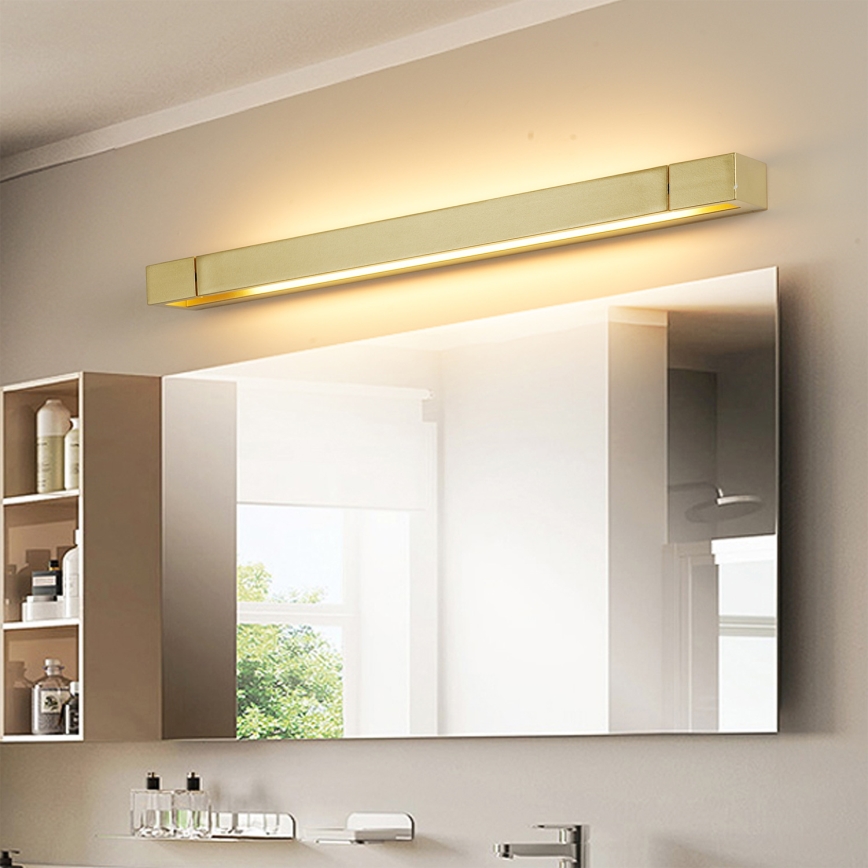Brilagi - LED-spiegelverlichting voor de badkamer AQUA LINE LED/18W/230V 60 cm IP44 goud