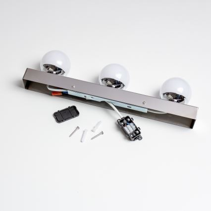 Brilagi - HOLLYWOOD LED-spiegelverlichting voor de badkamer 3xLED/3W/230V 39 cm IP44 glanzend chroom