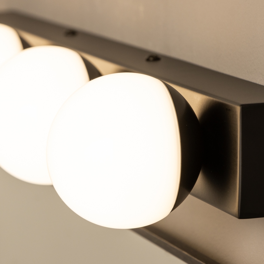 Brilagi - LED-badkamerspiegelverlichting HOLLYWOOD 4xLED/3W/230V 53 cm IP44 zwart