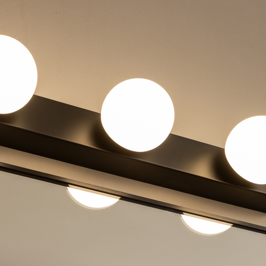 Brilagi - LED-badkamerspiegelverlichting HOLLYWOOD 4xLED/3W/230V 53 cm IP44 zwart