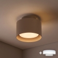 BRILAGI - LED spot BACKLIT 1xGX53/15W/230V + LED/3W Ø 10 cm beige