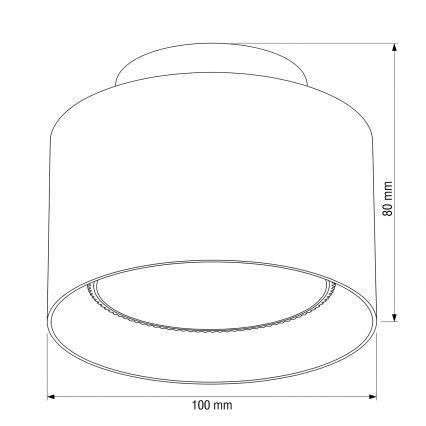 BRILAGI - LED-spot BACKLIT 1xGX53/15W/230V + LED/3W Ø 10 cm zwart