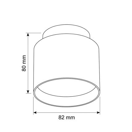 BRILAGI - LED-spot BACKLIT 1xGX53/15W/230V + LED/3W Ø 8 cm goud