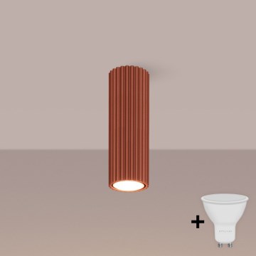 Brilagi - LED-spot CRESTO 1x GU10/10W/230V 20 cm rood