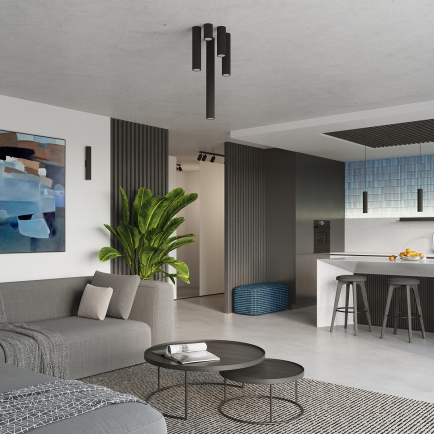 Brilagi - LED-spot CRESTO 1xGU10/10W/230V 20 cm zwart