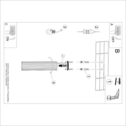 Brilagi - LED-spot CRESTO 1xGU10/10W/230V 30 cm crème