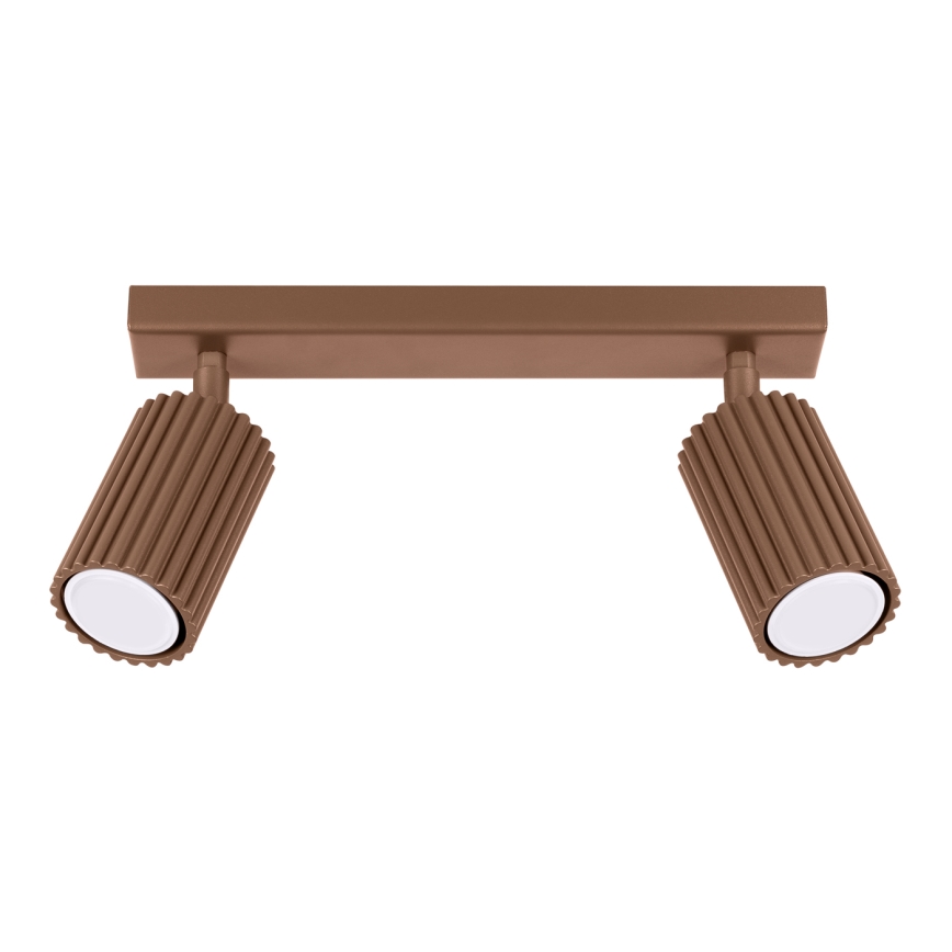 Brilagi - LED-spot CRESTO 2xGU10/10W/230V bruin