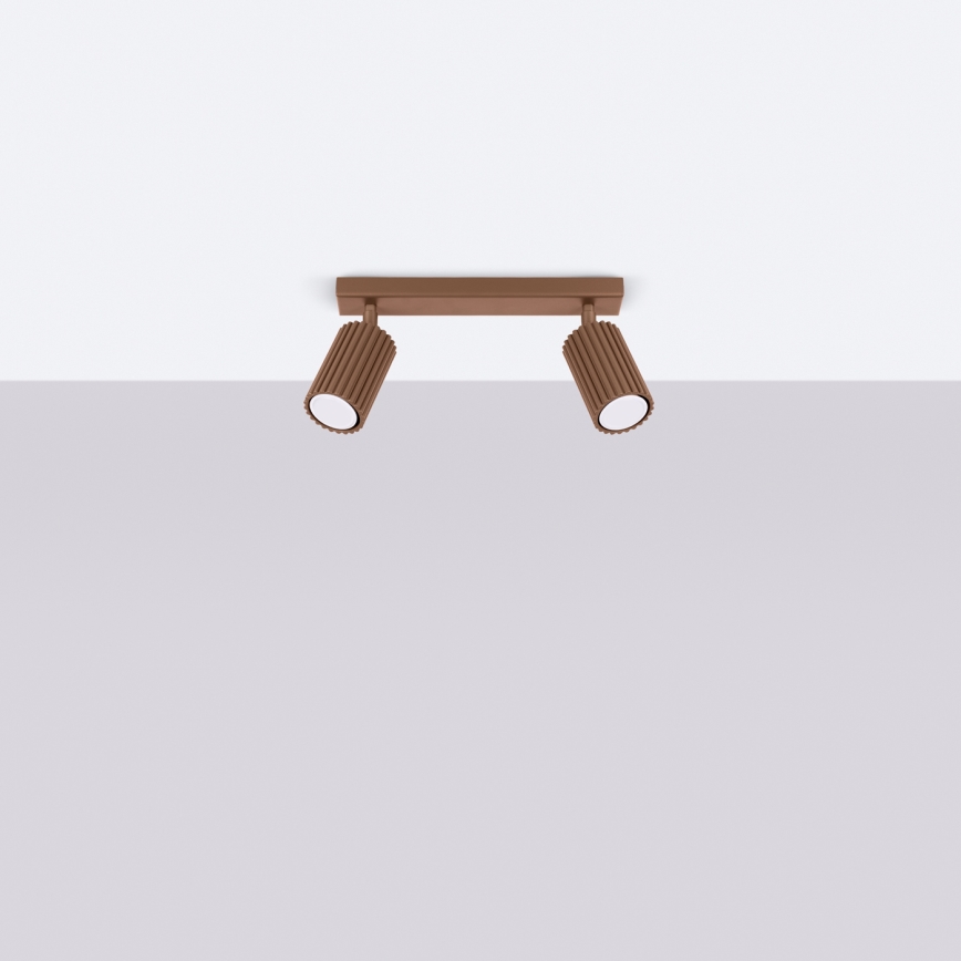 Brilagi - LED-spot CRESTO 2xGU10/10W/230V bruin