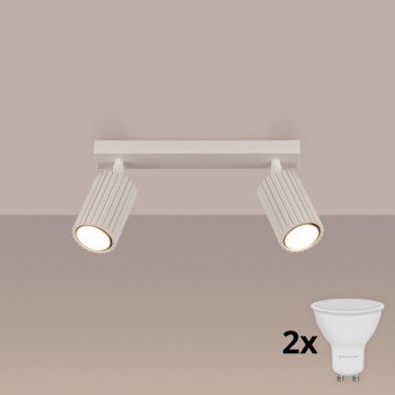 Brilagi - LED-spot CRESTO 2xGU10/10W/230V crème