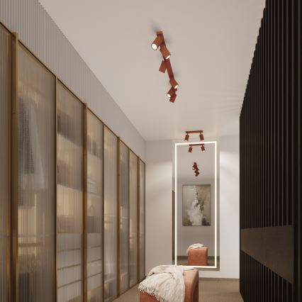 Brilagi - LED-spot CRESTO 2xGU10/10W/230V rood