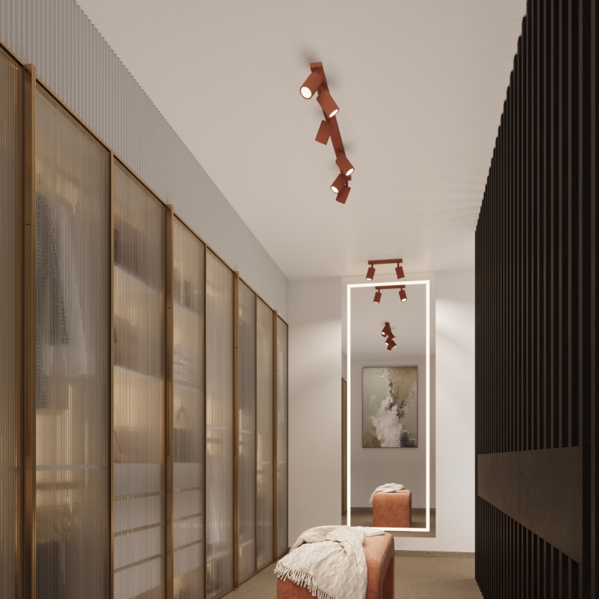 Brilagi - LED-spot CRESTO 2xGU10/10W/230V rood