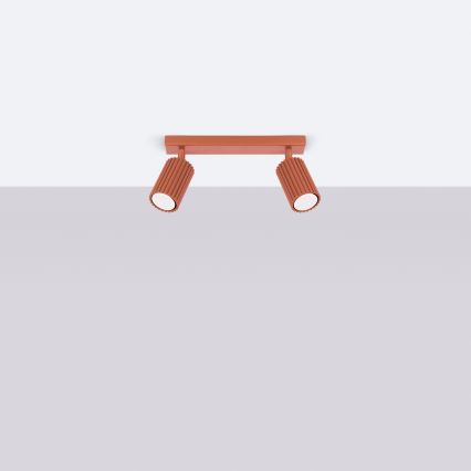 Brilagi - LED-spot CRESTO 2xGU10/10W/230V rood