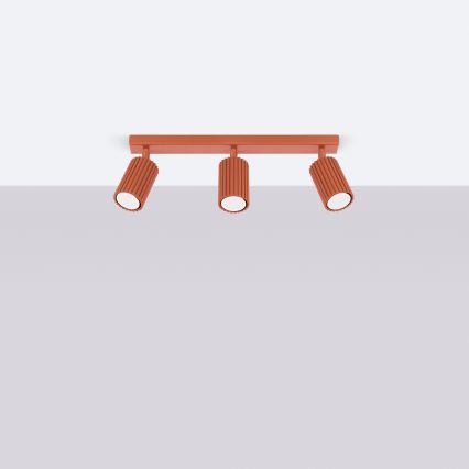 Brilagi - LED-spot CRESTO 3x GU10/10W/230V rood