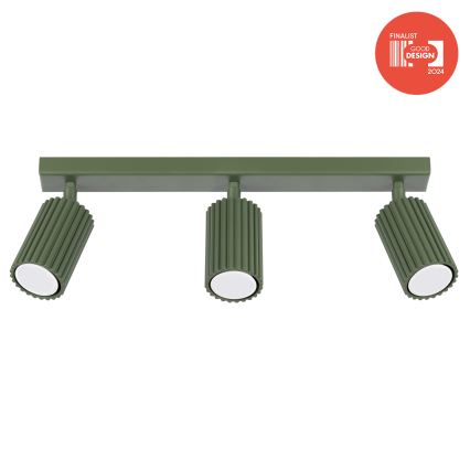 Brilagi - LED-spot CRESTO 3xGU10/10W/230V groen