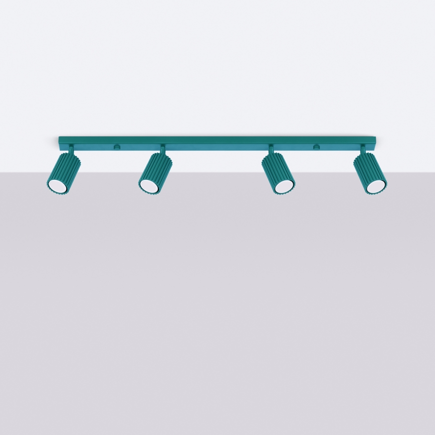 Brilagi - LED-spot CRESTO 4x GU10/10W/230V turkoois