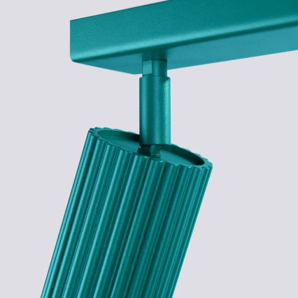 Brilagi - LED-spot CRESTO 4x GU10/10W/230V turkoois