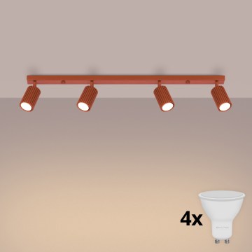 BRILAGI - LED-spot CRESTO 4xGU10/10W/230V oranje
