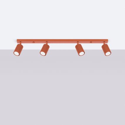 Brilagi - LED-spot CRESTO 4xGU10/10W/230V rood