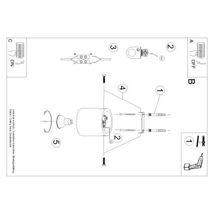 Brilagi -  LED spot FRIDA 1xGU10/7W/230V beton