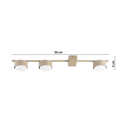 Brilagi - LED-spot MONO 3xGX53/30W/230V beige