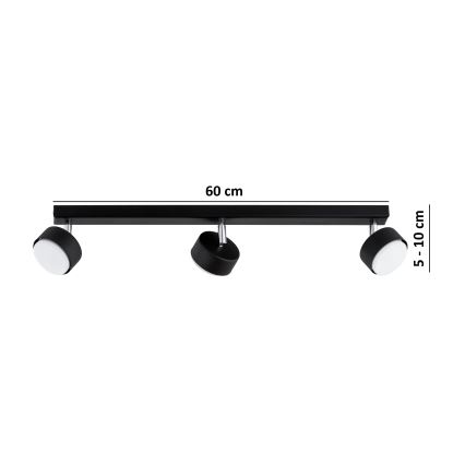 Brilagi - LED-spot MONO 3xGX53/30W/230V zwart