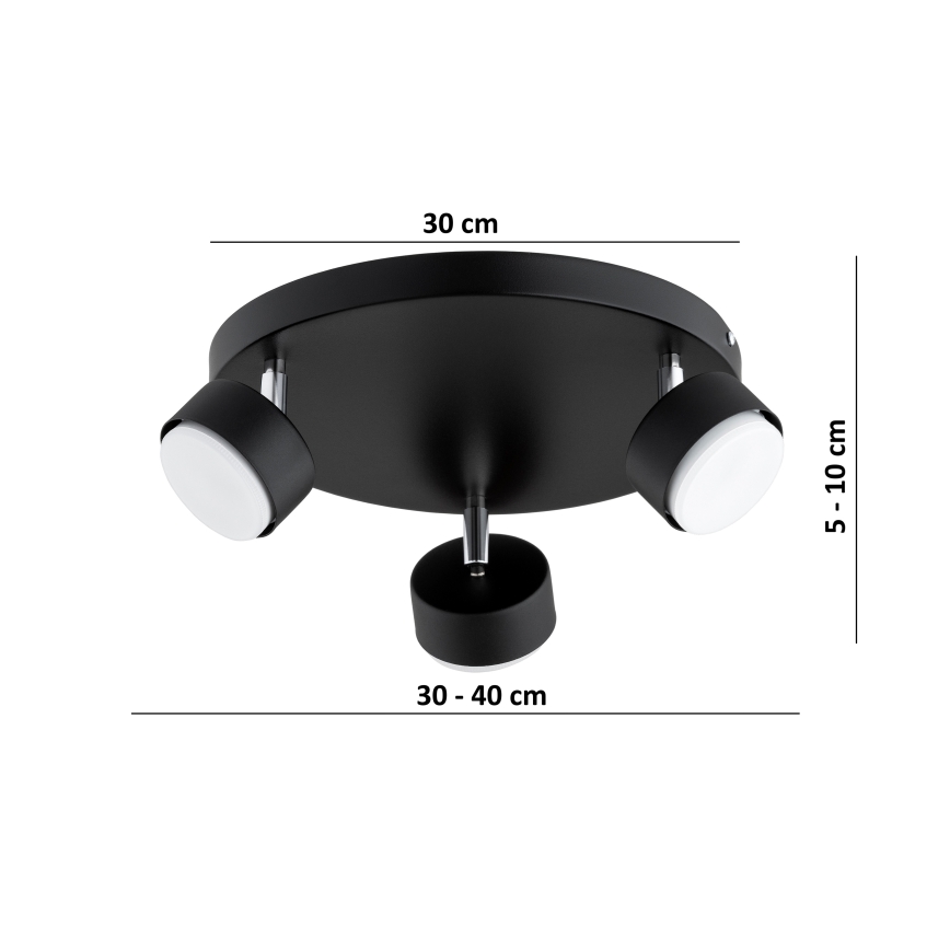 Brilagi - LED spot MONO 3xGX53/30W/230V zwart