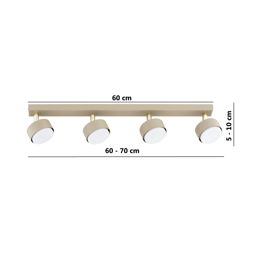 Brilagi - LED-spot MONO 4xGX53/30W/230V beige