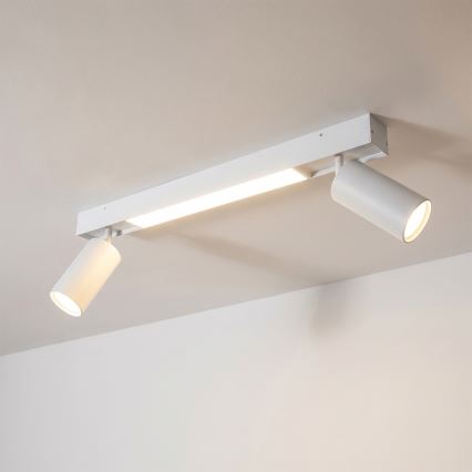 Brilagi - LED spot SELE 2xGU10/30W/230V + LED/15W wit