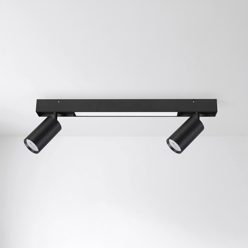 Brilagi - LED-spot SELE 2xGU10/30W/230V + LED/15W zwart