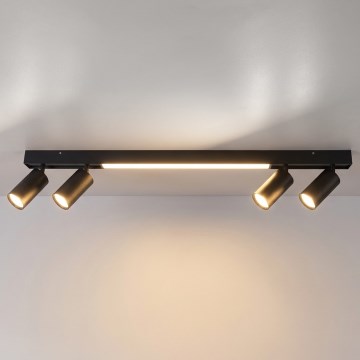 Brilagi - LED-spot SELE 4xGU10/30W/230V + LED/25W zwart