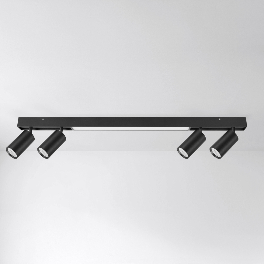 Brilagi - LED-spot SELE 4xGU10/30W/230V + LED/25W zwart