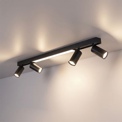 Brilagi - LED-spot SELE 4xGU10/30W/230V + LED/25W zwart