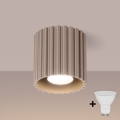 Brilagi - LED-spot SFERA 1xGU10/10W/230V Ø 10 cm taupe