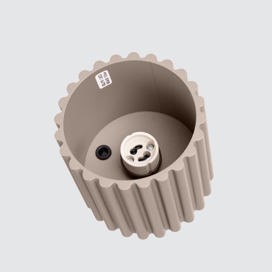 Brilagi - LED-spot SFERA 1xGU10/10W/230V Ø 10 cm taupe