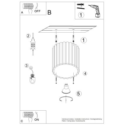 Brilagi - LED-spot SFERA 1xGU10/10W/230V Ø 10 cm taupe