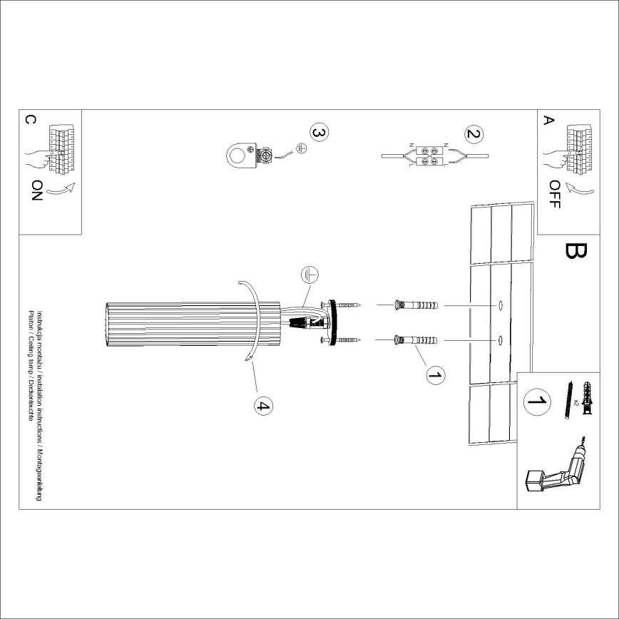 Brilagi - LED-spotarmatuur CRESTO 1xGU10/10W/230V 30 cm rood