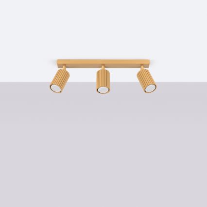 Brilagi - LED-spotarmatuur CRESTO 3x GU10/10W/230V, goudkleurig