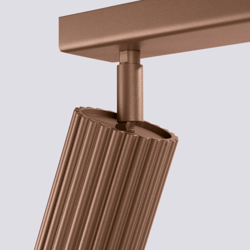 Brilagi - LED-spotarmatuur CRESTO 4x GU10/10W/230V bruin